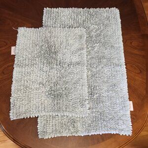 Juicy Couture 2 mats bath fuzzy Light Gray Bath Mats